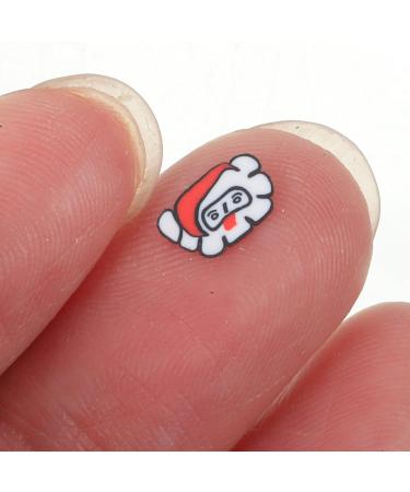  LALADEFIEE 2 Boxes Christmas Nail Art Decorations Soft Clay Elements for Natural Artificial Nails Easy to Apply for Manicure Salon Use - Buy Online on GoSupps.com