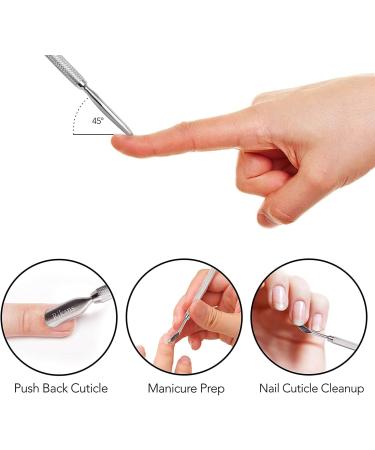 Rikans Cuticle Pusher Nail Art & Uv Gel Nail Polish Remover Tool for Fingernail Polish Manicure pedicure cuticle trimmer (Nail Cuticle Cleaner) - Buy Online on GoSupps.com