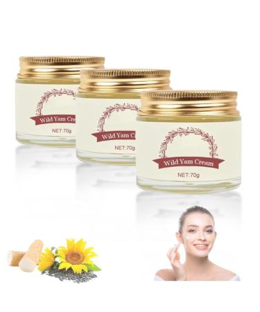 Wild Yam Cream - Annas Wild Yam Cream Organic for Hormone Balance, Wild yam hormone cream Promoting Perimenopause & Menopause Support, Suitable for All Skin Types (3PCS)