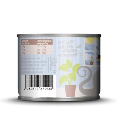 Mjamjam Premium Cat Wet Food - Blanched Turkey & Mussels Sauce | Grain Free | 6 x 185g Pack - Buy Online on GoSupps.com