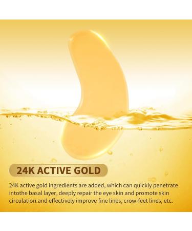 Shop POSTA 50 Pairs 24K Gold Eye Masks | Collagen Under Eye Treatment for Dark Circles & Puffiness | Luxury Gift for Women & Men - Buy Online on GoSupps.com