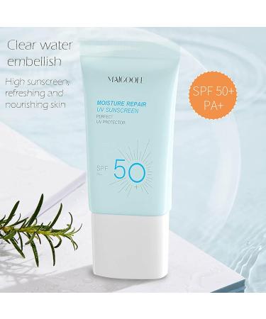 Powerful Daily Face Sunscreen - 24h Moisturizing Protection for Face Neck & Cleavage | Non-Greasy & Refreshing - Buy Online on GoSupps.com