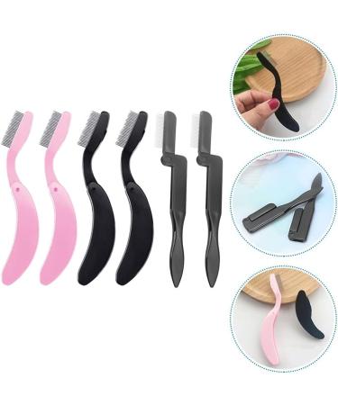 Buy Minkissy 6-Piece Foldable Eyebrow Comb Set | Stainless Steel Eyelash Separators & Mascara Tool - Collapsible & Portable - Buy Online on GoSupps.com