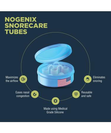 Zircon Set of 4 Nose Vents for Anti Snoring - Advanced Design, Reusable, Travel Case - Improve Breathing, No Side Effects - Buy Online on GoSupps.com