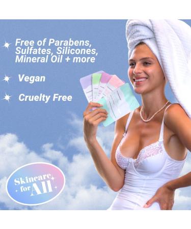 ParadiseGal 10 Anti-Wrinkle Face Masks - Korean Skin Care with Collagen, Green Tea, Glutathione, Niacinamide & Ceramide - Buy Online on GoSupps.com