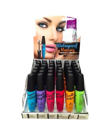 Nicka K Waterproof Mascara Display Case Set 36 Pieces 2.8 Pounds