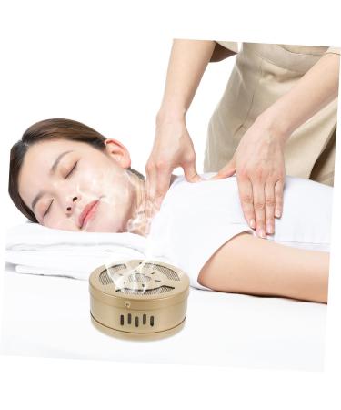 Beavorty Copper Moxa Burner - Smoke-Free Portable Moxibustion Box Adjustable Moxibustion Pot 2 STK 8x8cm for Massage - Golden - Buy Online on GoSupps.com