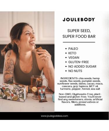JOULEBODY Good Mood Organic Cacao Cascara Seedbar | 12 PM Energy Superfood Pack of 6 | International Shipping - Buy Online on GoSupps.com