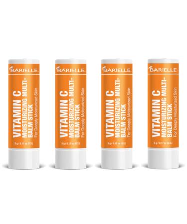 BARIELLE Vitamin C Moisturizing Balm Stick for Deeply Moisturized Skin - Facial Treatment Stick (4-PACK)