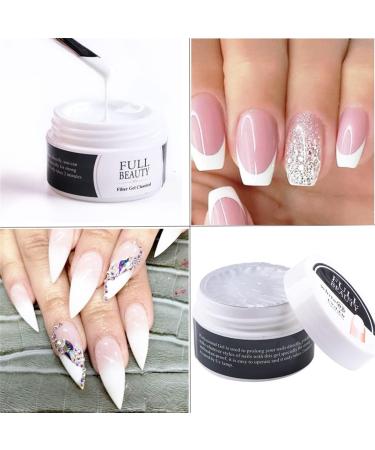 15ml Clear Builder Nail Gel for Long Lasting Nail Extensions - Professional Salon Quality for DIY and Starter Technicians - White - Buy Online on GoSupps.com