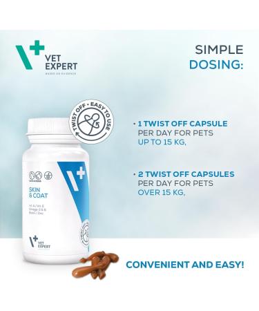 Vet Expert Supportive preparation for dogs and cats with dermatological diseases which gets rid of dry dull and falling hair 1 pack (1 x 30 g) - Buy Online on GoSupps.com