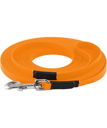 LENNIE BioThane Leash | 1m 13mm For Dogs 15-25kg Pastel Orange - Durable No Hand Loop International Shipping - Buy Online on GoSupps.com