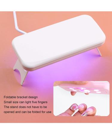 3Pcs Mini Nail Dryer Professional Nail Light Curing Gel LED Dryer Mouse Shape LED Nail Lamp Portable Nail Lamp Gel Polish Light for Nail Salon Home Travel (White) - Buy Online on GoSupps.com