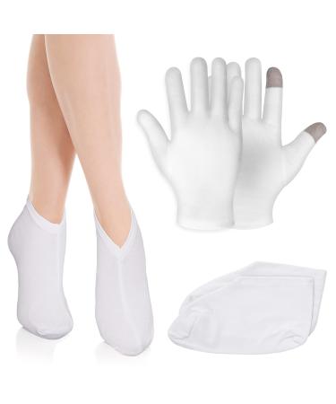 Sibba 2 Pairs Moisturizing Gloves Socks Touch Screen Moisturizing Gloves for Overnight Bedtime Heal Eczema Sleeping Lotion Hand Spa Treatment Gloves Socks Repair Rough Cracked Dry Chapped Skin 2 Pairs(glove&sock) - Buy Online on GoSupps.com