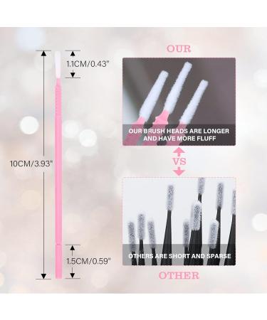 400PCS G2PLUS Pink Lash Lift Micro Applicator Brushes for Eyelash Extensions - Disposable Microfiber Swabs for Crafting - Buy Online on GoSupps.com