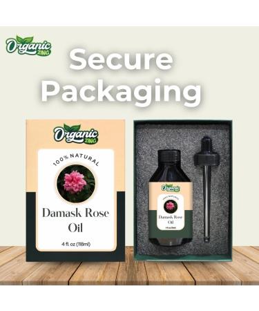 Damask Rose Oil - Pure Natural Essential Oil for Skincare Hair Care & Aromatherapy - 118ml - Buy Online on GoSupps.com