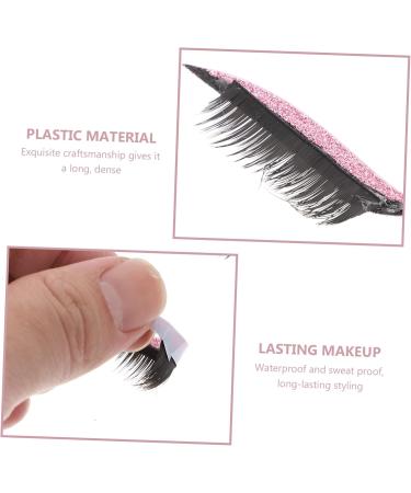 DOITOOL 4 Pairs False Eyelashes Eye Makeup Sticker Stickers Pink Duct Tape Waterproof Eyeliner Decal Blush 4x1.5cm Pink - Buy Online on GoSupps.com