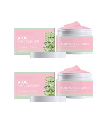 Nettoyant Visage Apaisant L'aloe Vera Nettoyage Doux Et En Profondeur Des Pores Et Exfoliation Laisse La Peau Propre Et Lisse