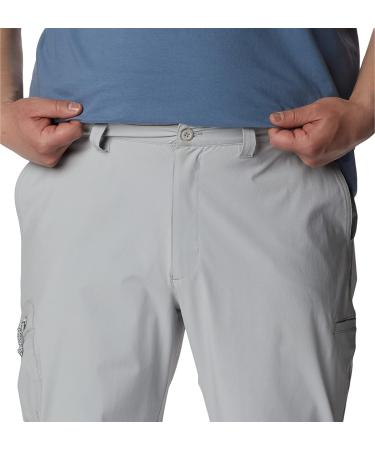 Columbia Men's Terminal Tackle Pant Cool Grey 42W x 30L - Big | High-Performance Fishing Pants - Buy Online on GoSupps.com