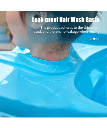 Inflatable Hair Wash Basin for Elderly & Disabled - Foldable Portable Shampoo Solution with Hose & Earplugs - Buy Online on GoSupps.com