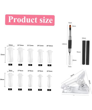 Beavorty 4 Sets Nail Extension Set Nail Decoration Tool Finger Extension Manicure Tool Nail Tools Hanging Toiletry Bag Green Nail Patch Fixing Clips Nail Kit Double Head Plastic Nail Pen - Buy Online on GoSupps.com