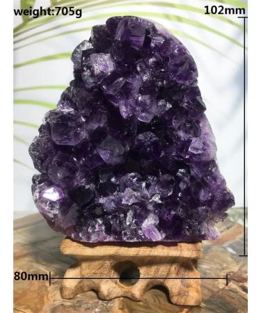 Quartz Natural Gem Amethyst Specimen Fashion Ornament Feng ShuiRaw Stone Purple Wicca Witchcraft Decor Can be Used for JZIGTDEM - Buy Online on GoSupps.com