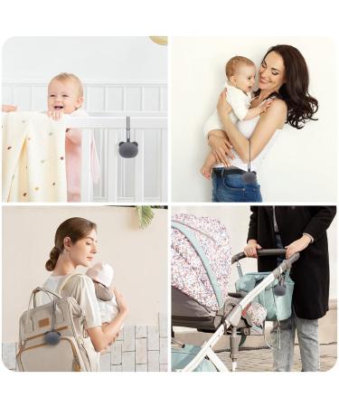 Airfish Silicone Pacifier Box - BPA-Free Baby Bear Travel Storage for Girls | Perfect Pacifier Holder in Gray - Buy Online on GoSupps.com