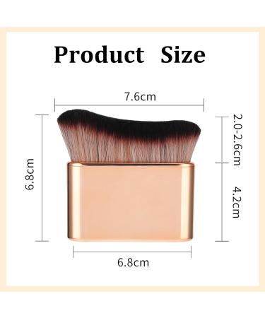 Tanning Brush Self Tan Brush Portable Face & Body Brush Self Tan Applicator for Tanners Mousse Kabuki Foundation Brush Rose Gold - Buy Online on GoSupps.com