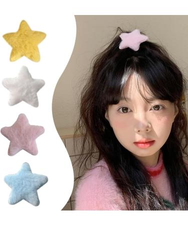 PLCPDM Hair Clip Star Yellow Bangs Clip s Duckbill Clip Headdress Hair Accessories Furry Hairpin Green - Buy Online on GoSupps.com