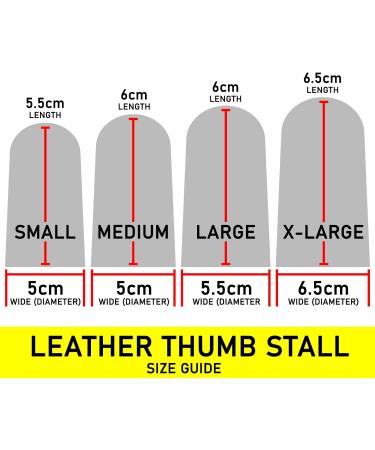 RE-GEN Leather Reusable Protective Adjustable First Aid Thumb Stall Protection Cot - White (Large) - Buy Online on GoSupps.com