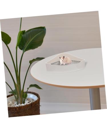 Yardwe Small Pet Ceramic Toilet -Fall Bunny Potty Indoor Pet Potty for Dogs Hamster Potty Ceramic Pet Toilet Hamster Litter Pan Hamster Toilet Bunny Litter Pan Cat Litter Boxes 24x18.5cm White - Buy Online on GoSupps.com