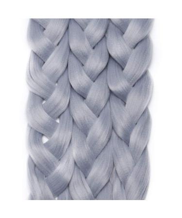 Buy Tess 41 Gray Synthetic Braids Extensions - Jumbo Crochet Hair 3PCs 165g/bundle - 100cm Long Brading Hair - Buy Online on GoSupps.com