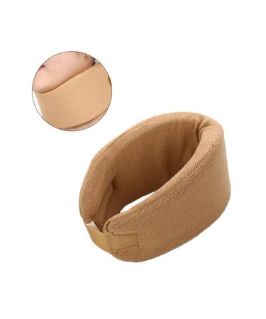 FRCOLOR Neck Guard Braces Support Soft Rest Brace for Sleeping Foam Foam Brace Sponge Holder Neck Brace Neck Stabilizer Men and Women Ultra Thin Khaki S