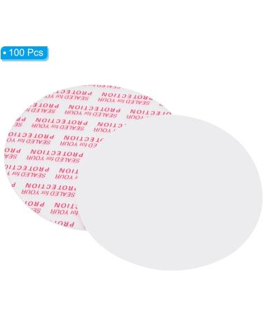 PATIKIL 50mm/2inch Foam Lid Liner 100Pcs PS Foam Resistant Tamper Pressure Sensitive Seal for Bottle Cap Liners Seals White Red - Buy Online on GoSupps.com
