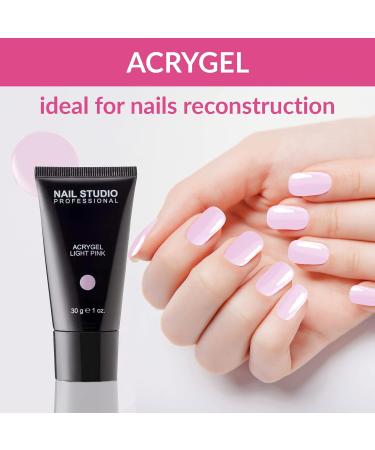 Nail Studio - Acrygel Light Pink - Acrygel Pastel Pink for Covers and Baby Boomer - Size 30g - Buy Online on GoSupps.com