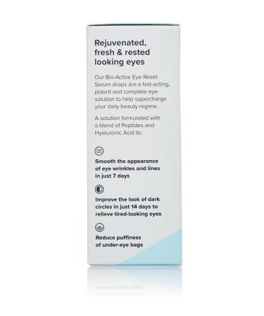BOOST LAB Bio-Active Eye Reset Serum - Dark Circle Wrinkle & Puffiness Treatment for All - Paraben & Fragrance Free - 30ml - Buy Online on GoSupps.com