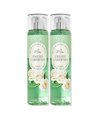 Bath and Body Works Fresh Gardenia Fine Fragrance Mists Pack Of 2 8 oz. Bottles (Fresh Gardenia) - Buy Online on GoSupps.com