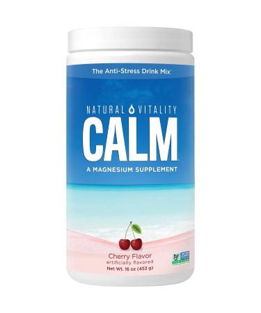Natural Vitality Natural Calm The Anti-Stress Drink Cherry Flavor 16 oz (453 g)