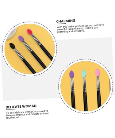 FRCOLOR 5pcs Eye Shadow Brush Gel Eyeliner Pencil Silicone Eye Brush Eyeshadow Cosmetic Handle - Buy Online on GoSupps.com