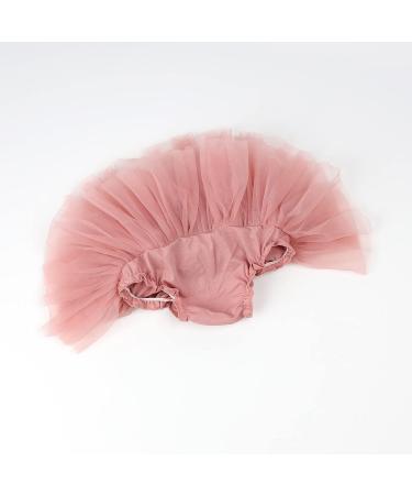 Hoolchean Baby Girls Tutu Skirt Set with Diaper Cover & Headband | 2-3 Years | Dusty Pink - Buy Online on GoSupps.com