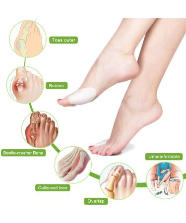 Silicone Gel Bunion Toe Corrector Orthotics - Pain Relief & Toe Straightener (1 Pair) - Buy Online on GoSupps.com