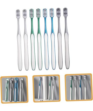 Healeved 8ST Toothbrush | Travel-Friendly White Manual Toothbrush for Spot Reduction | Ideal for Home & Camping - Buy Online on GoSupps.com