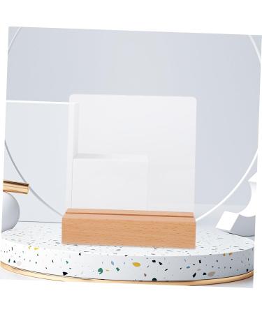 OUNONA Nail Display Board Acrylic Display Holder Fake Nails Nail Practice Holder Nail Tip Display Boards Acrylic Sign Holder with Wood Base False Nail Holder Tips Solid Wood Storage Rack - Buy Online on GoSupps.com