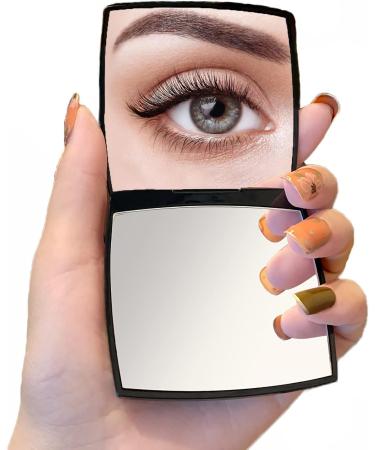 KEQKEV Compact Travel Mirror | Stylish Handheld Makeup Mirror | Portable Pocket Size for On-the-Go  - Buy Online on GoSupps.com