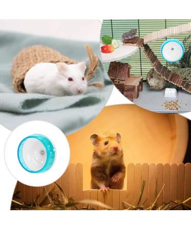Silent Hamster Wheel Small Animal Activity Toy Pets Running Sports Exercise Wheel for Small Animal Hamster 12cm in Diameter - Buy Online on GoSupps.com
