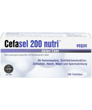 Cefasel 200 Nutri Selen-Tabs | Premium Selenium Supplement for Immune Support | Worldwide Shipping - Buy Online on GoSupps.com
