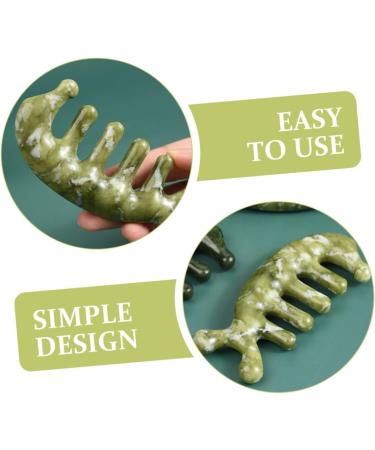 BCOATH Jade Massage Comb Premium Body & Scalp Massage Tool for Relaxation | International Shipping Available - Buy Online on GoSupps.com