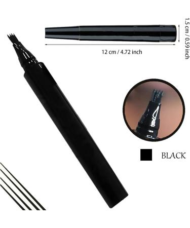 Beard Pen 2Pcs - Waterproof & Sweatproof Men's Beard Pencil Filler for Shaping & Enhancing - Define & Sharpen Hair, Beard, Mustache & Eyebrows (Black) - Buy Online on GoSupps.com