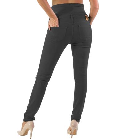 Milano Maternity Jeans - Ultra Stretch Butter Soft Denim, High Waisted Over The Bump Band, Anthracite - Size 10 - Buy Online on GoSupps.com