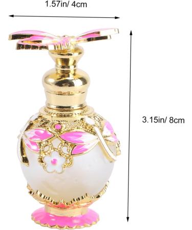 Angoily 15 Dragonfly Perfume Bottle Dubai Style Essential Oil Bottle Ml Perfume Bottle Decor Jewelry Holder Refillable Perfume Bottle Empty Fragrance Bottle Frosted Glass Bottle 8X4X4CM Pink - Buy Online on GoSupps.com